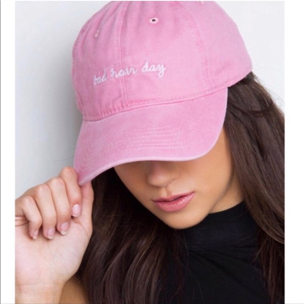 Bad Hair Day Pink Dad Hat